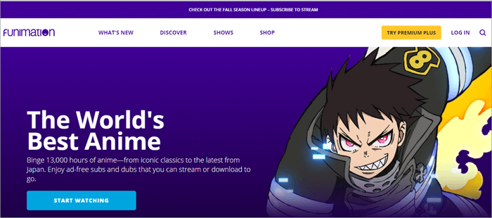 Uno de los sitios web para ver anime online gratis