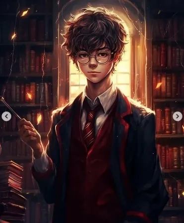 Harry Potter como un anime.